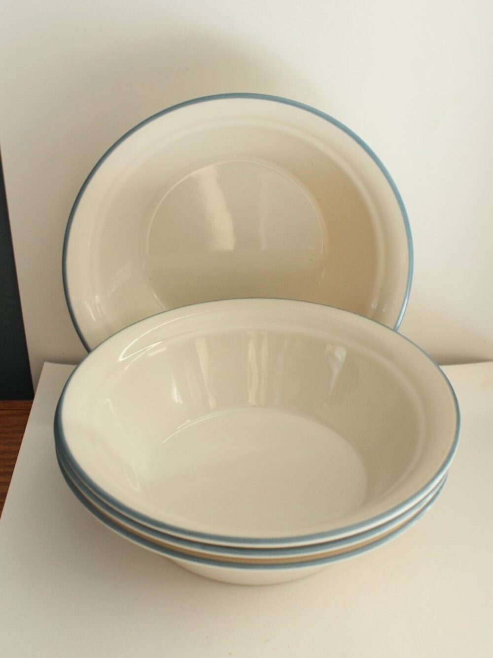 Lot of 4 Corelle Coastal Breeze Soup/Cereal Bowl 6 3/4"